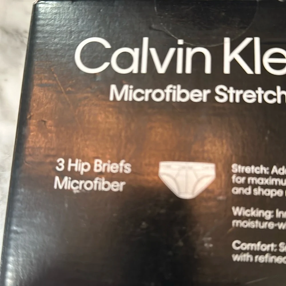 Calvin Klein Black 3-PK Low Rise Cotton Stretch Hip Briefs 2XL NWT